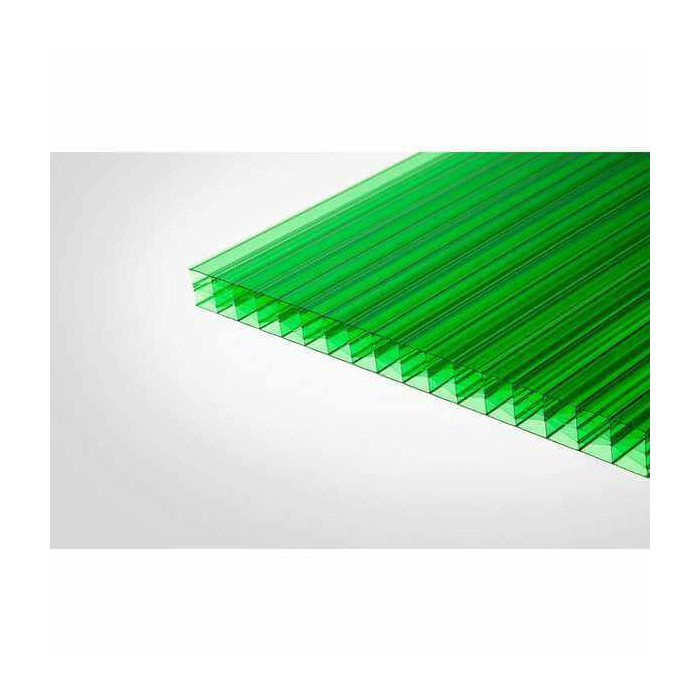 Сотовый поликарбонат 4 мм КОЛИБРИ зелёный 2100х12000 мм
